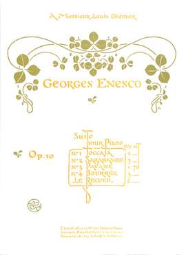 Enescu, G: Suite Pour Piano Op.10 op. 10
