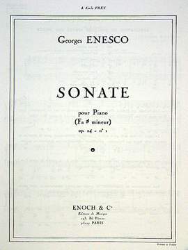 Enescu, G: Sonate fis-moll op 24/1