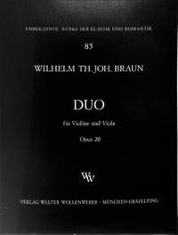 Braun, W: Duo op 20