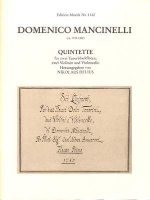 Mancinelli, D: 5 Quintette