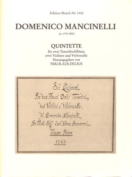 Mancinelli, D: 5 Quintette