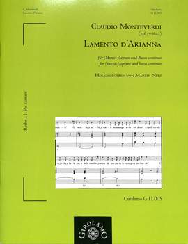 Monteverdi, C: Lamento d'Arianna