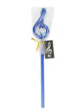 Pencil g-clef blue (L: 24 cm)
