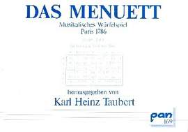 Taubert, K H: Das Menuett musikalisches Würfelspiel Paris 1786