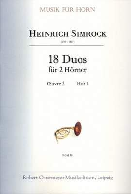 Simrock, H: Duos op 2 Bd 1