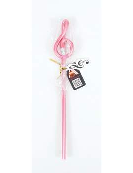 Pencil g-clef pink (L: 24 cm)