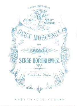Bortkiewicz, S: Menuett fantasie op 7/2