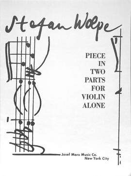 Wolpe, S: Piece in 2 parts for violin alone
