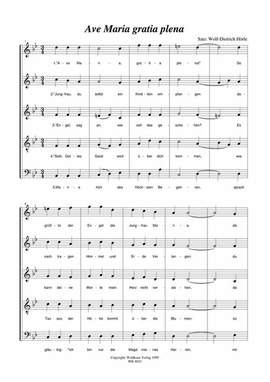 Hörle, W: Ave Maria gratia plena