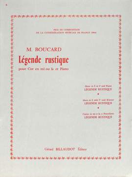 Boucard, M: Legende rustique