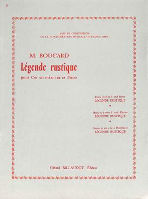 Boucard, M: Legende rustique