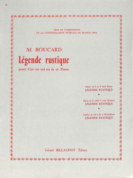 Boucard, M: Legende rustique