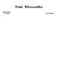 Werner, J: 3 Ritournelles