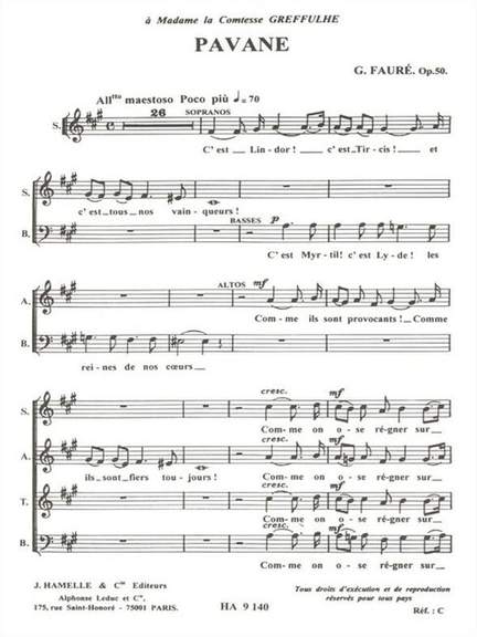 Fauré, G: Pavane op 50