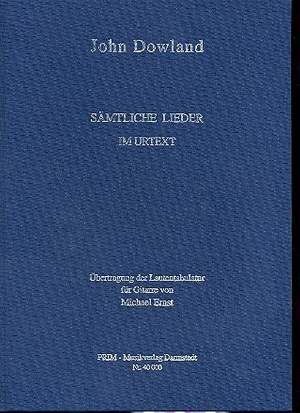 Dowland, J: Sämtliche Lieder im Urtext
