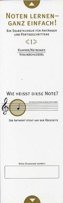 Noten lernen - ganz einfach (Violinschlüssel)