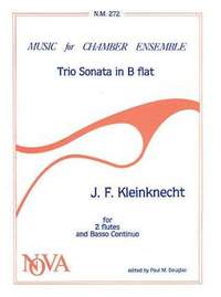 Kleinknecht, J F: Triosonate B-Dur