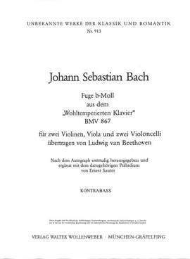 Bach, J S: Fuge b-moll (wohltemperiertes Klavier BWV 867)