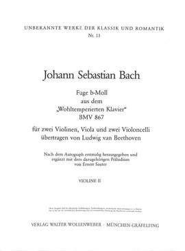 Bach, J S: Fuge b-moll (wohltemperiertes Klavier BWV 867)
