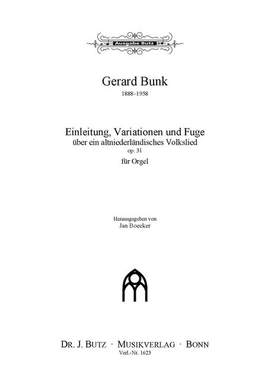 Bunk, G: Einleitung Variationen + Fuge op 31