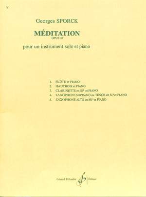 Sporck, G: Meditation op 37