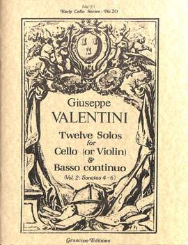 Valentini, G: 12 Solos 2 Sonaten op 8/4-6