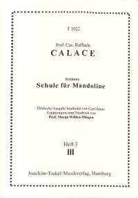 Calace, R: Schule für Mandoline 3