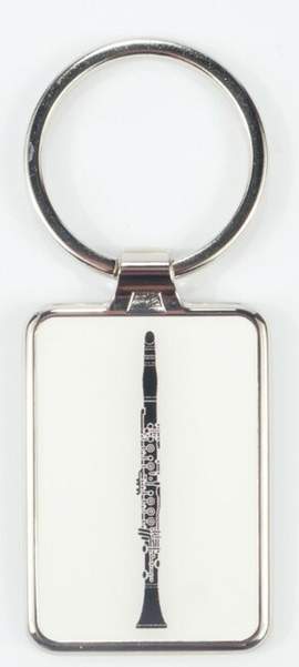 Keyring clarinet metal 7,5*3 cm (UV digital printing)