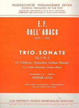 Dall'Abaco, E F: Triosonate op 3/2