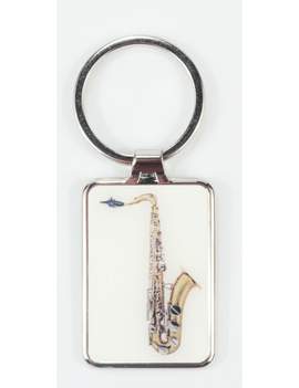 Keyring sax metal 7,5*3 cm (UV digital printing)