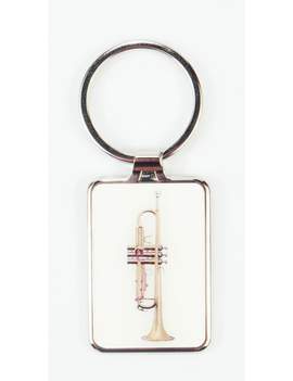 Keyring trumpet metal 7,5*3 cm (UV digital printing)