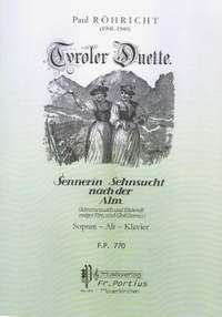 Röhricht, P: Sennerin Sehnsucht nach der Alm op 15/2 op.15/2
