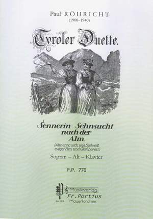Röhricht, P: Sennerin Sehnsucht nach der Alm op 15/2 op.15/2