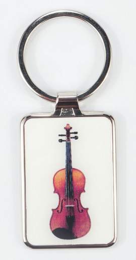 Keyring violin metal 7,5*3 cm (UV digital printing)
