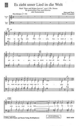 Frommlet, F: Es zieht unser Lied in die Welt