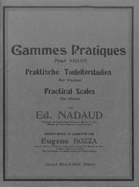 NADAUD, E: Gammes pratiques pour violon