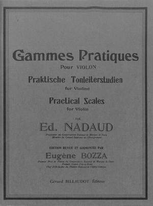 NADAUD, E: Gammes pratiques pour violon
