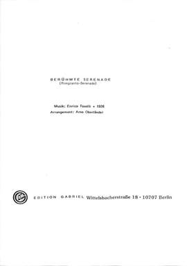 Toselli, E: Berühmte Serenade