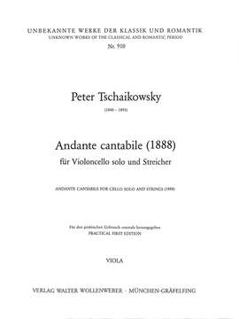 Tchaikovsky, P I: Andante cantabile op 11 (aus Streichquartett 1)