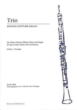 Graun, J G: Trio E-Dur