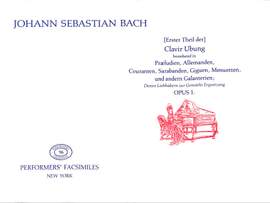 Bach, J S: Erster Teil der Klavierübungen 1