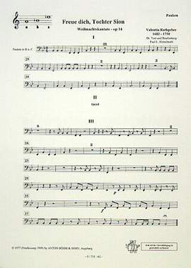 Rathgeber, J V: Weihnachtskantate op. 14