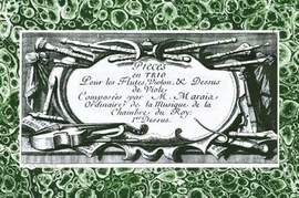 Marais, M: Pieces en Trio pour flutes violon + dessus de viole