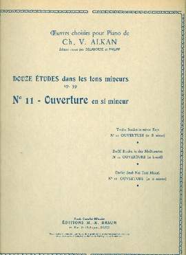Alkan, C: Ouvertüre h-moll (Etüde op 39/11)