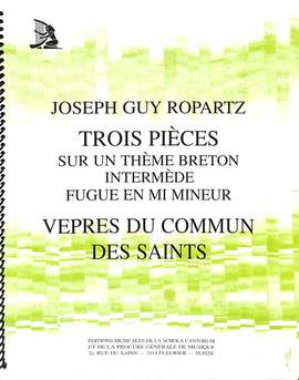 Ropartz, J G M: Trois pieces