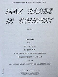 Max Raabe in Concert