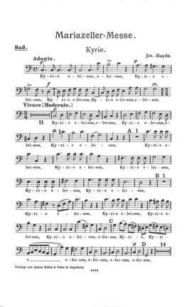 Haydn, J: Missa cellensis Hob 22/8 (Mariazeller Messe)