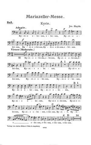 Haydn, J: Missa cellensis Hob 22/8 (Mariazeller Messe)