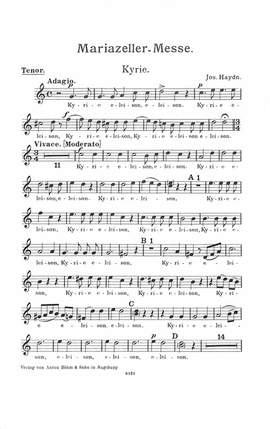 Haydn, J: Missa cellensis Hob 22/8 (Mariazeller Messe)