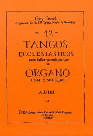 Bovet, G: 12 Tangos ecclesiasticos